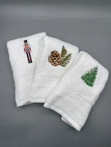 Kit de 3 Toallas de Mano Navideñas