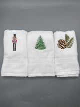 Kit de 3 Toallas de Mano Navideñas